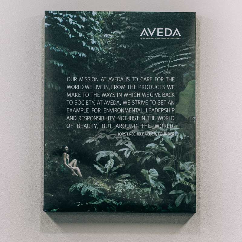 aveda mission poster